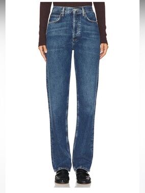 90s Pinch Waist High Rise Straight Jeans in Control